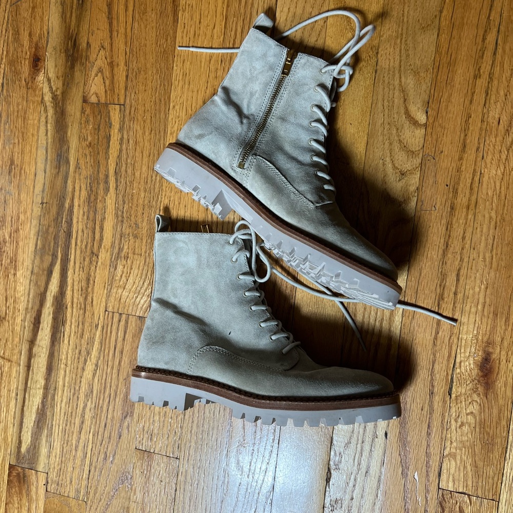 Vince Women's Gray Combat Boots